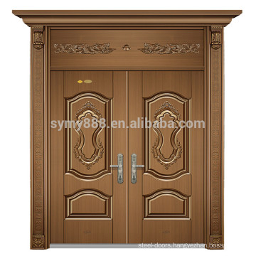 New popular front door design customized Exterior Double Villa Door